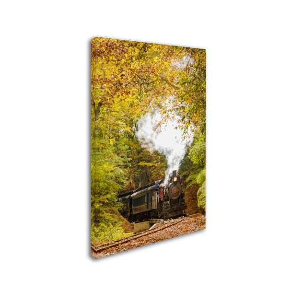 PIPA Fine Art 'Steam Train With Autumn Foliage' Canvas Art,22x32